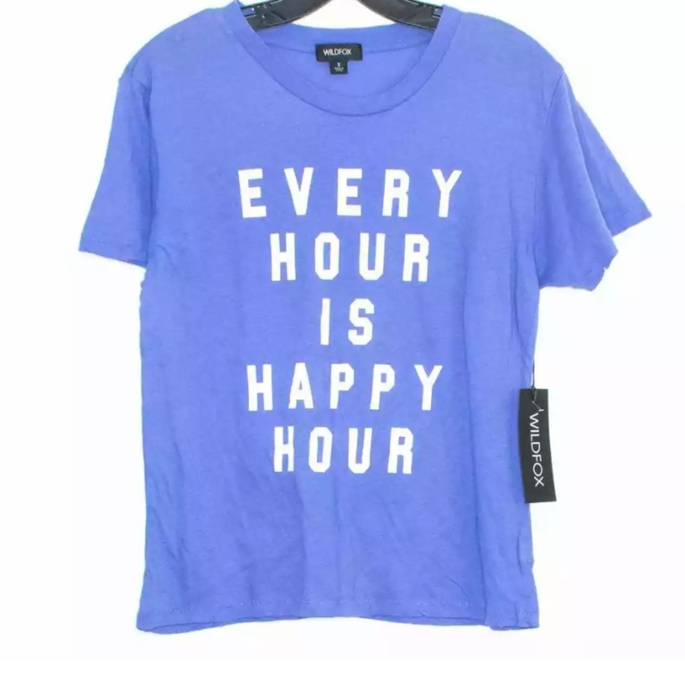 Wildfox “every hour is happy hour”